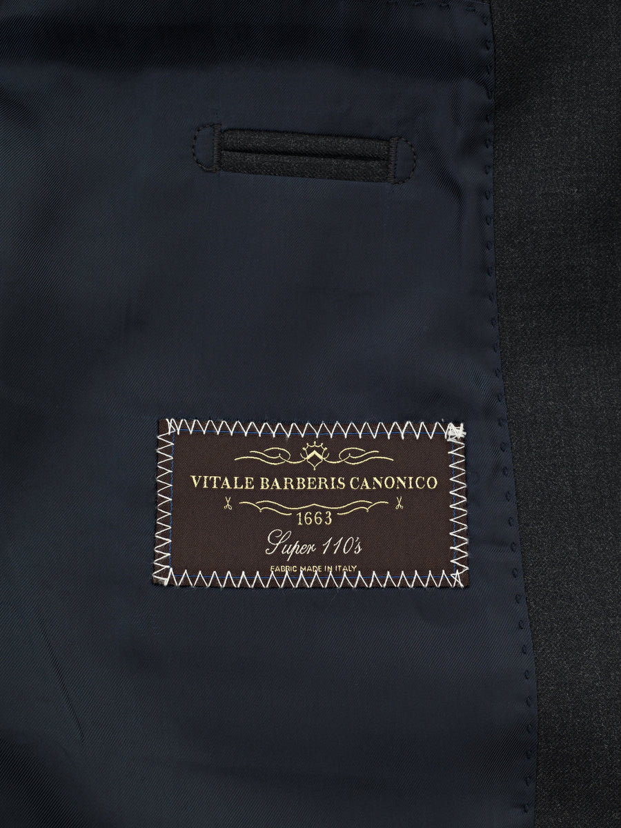 Charcoal Grey All Seasons Suit by Vitale Barberis Canonico Super 110s' Fabric